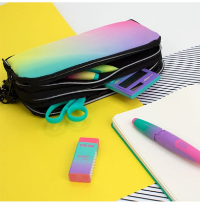 imag3-Zip Pencil Case Sunset Series, Black