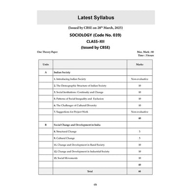 imagOswaal CBSE 15 Sample Question Papers Class 12 Sociology for 2026 Board Exam