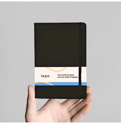 imagLoope A6 Solid Notebook 80Gsm 192 Pages Black