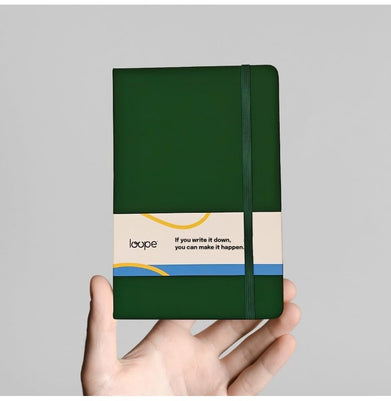 imagLoope A6 Solid Notebook 80Gsm 192 Pages Green