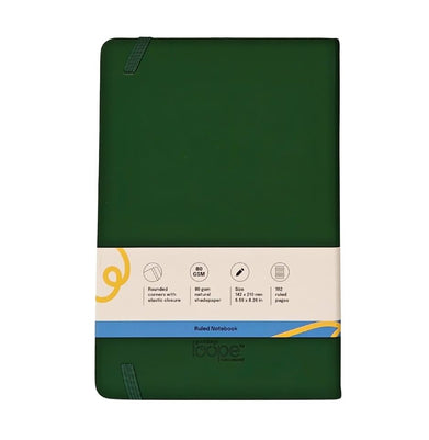 imagLoope A6 Solid Notebook 80Gsm 192 Pages Green