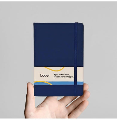 imagLoope A6 Solid Notebook 80Gsm 192 Pages Blue