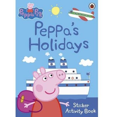 imagPeppa Pig Pappa's Holidays Sticker Activity Book