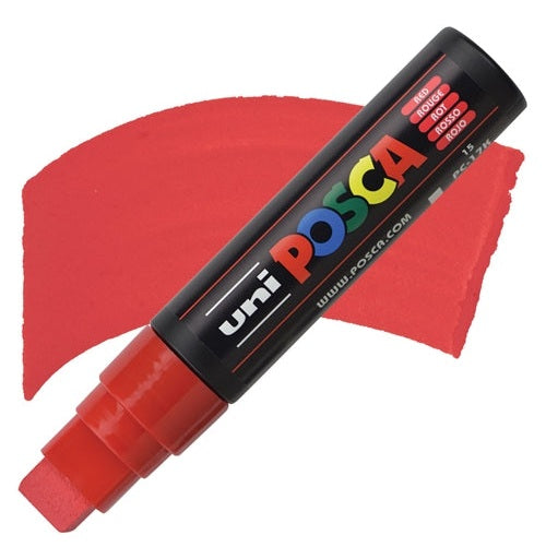 Uni Posca 17K Red Acrylic Paint Marker  Versatile & Vibrant For Every Surface