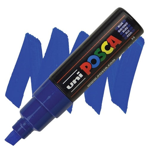 Uni Posca 8K Blue Acrylic Paint Marker  Perfect For Creative Projects
