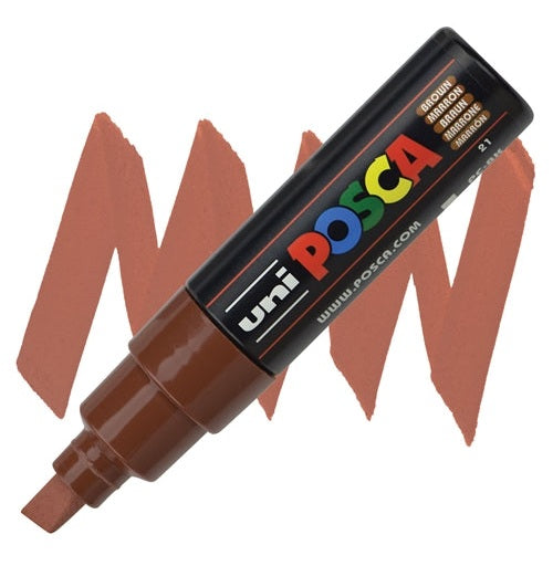 Uni Marking Pen Posca 8K Brown 6 T