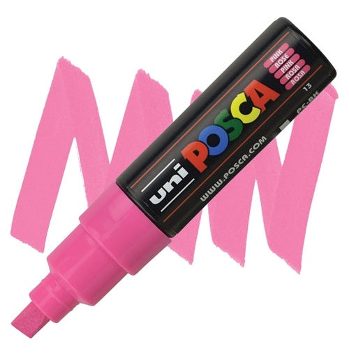 Posca 8K Pink Acrylic Marking Pen By Uni  Versatile & Vibrant For Any Surface