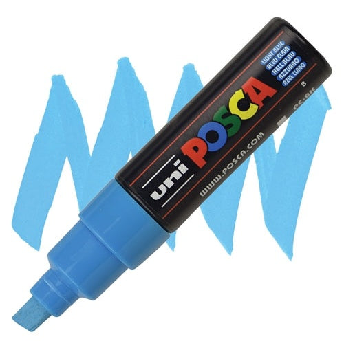 Uni Marking Pen Posca 8K Light Blue  Vibrant Acrylic Paint Marker For Any Surface