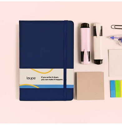 imagLoope A5 Solid Notebook 80Gsm 192 Pages Blue