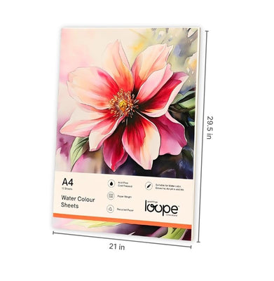 imagWater Color Loose Sheets - A4 - 10LF - 200GSM