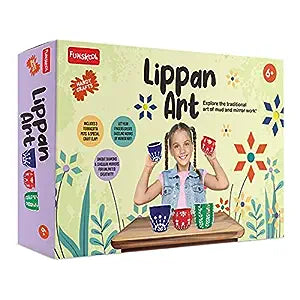 Funskool Handycrafts Mirror And Lippan Art - Pot Decorating Kit –