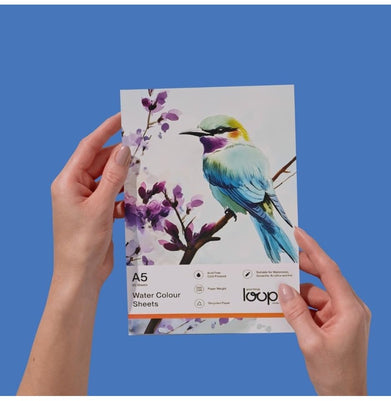 imagLoope Water Color Loose Sheets - A5 -  20Lf - 200Gsm