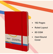 image //www.c...Loope A6 Solid Notebook 80Gsm 192 Pages Red