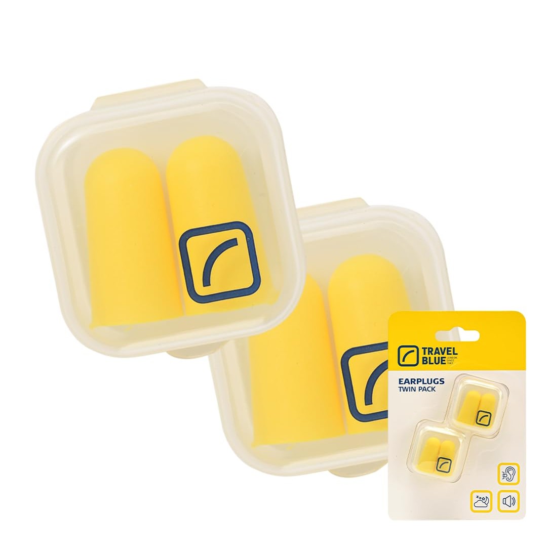 Travel Blue Comfort Ear Plugs Noise Reduction For Peaceful Journeys