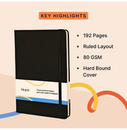 image //www.c...Loope A5 Solid Notebook 80Gsm 192 Pages Black