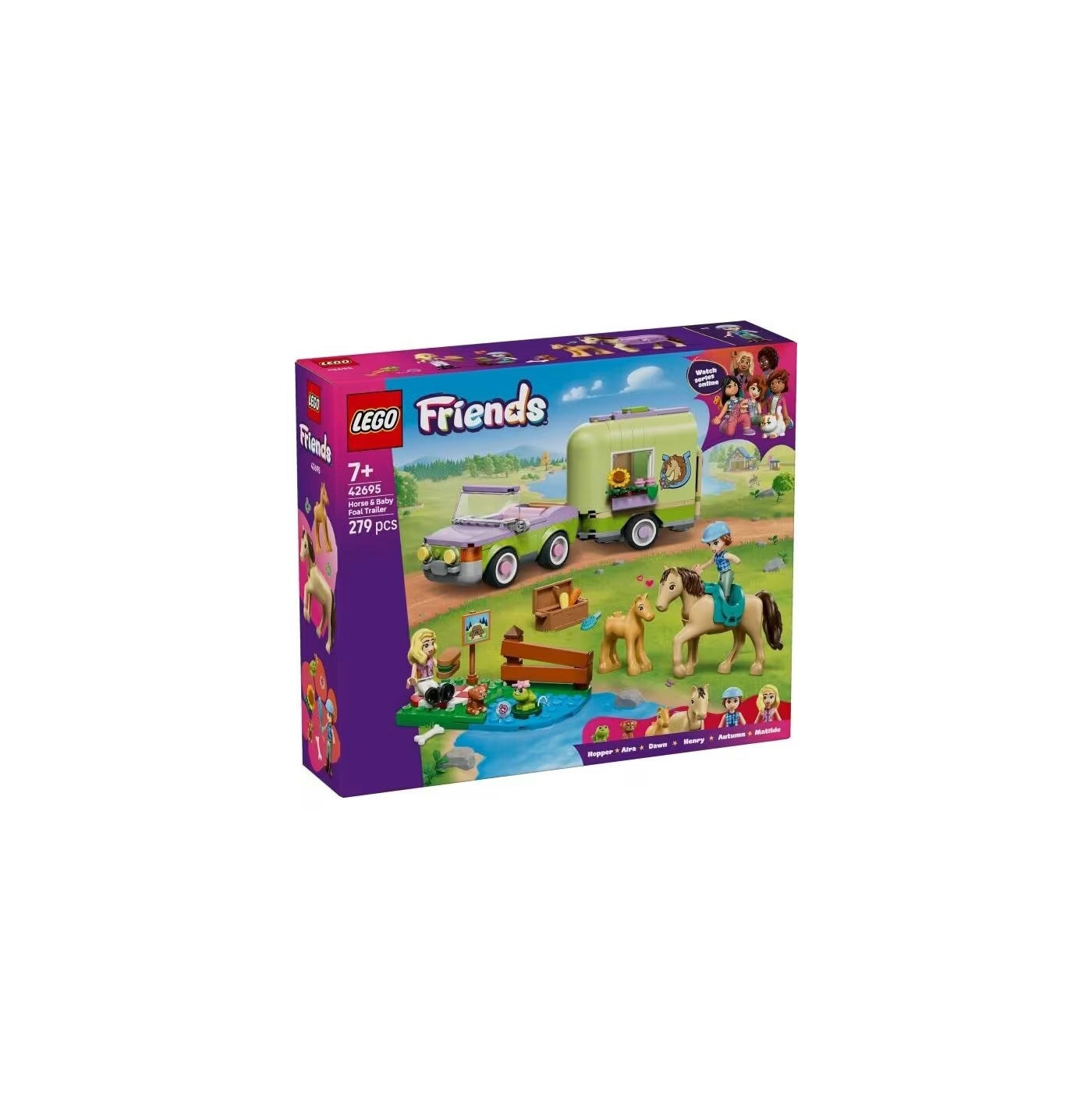 LEGO Friends Horse And Baby Foal Trailer 42695