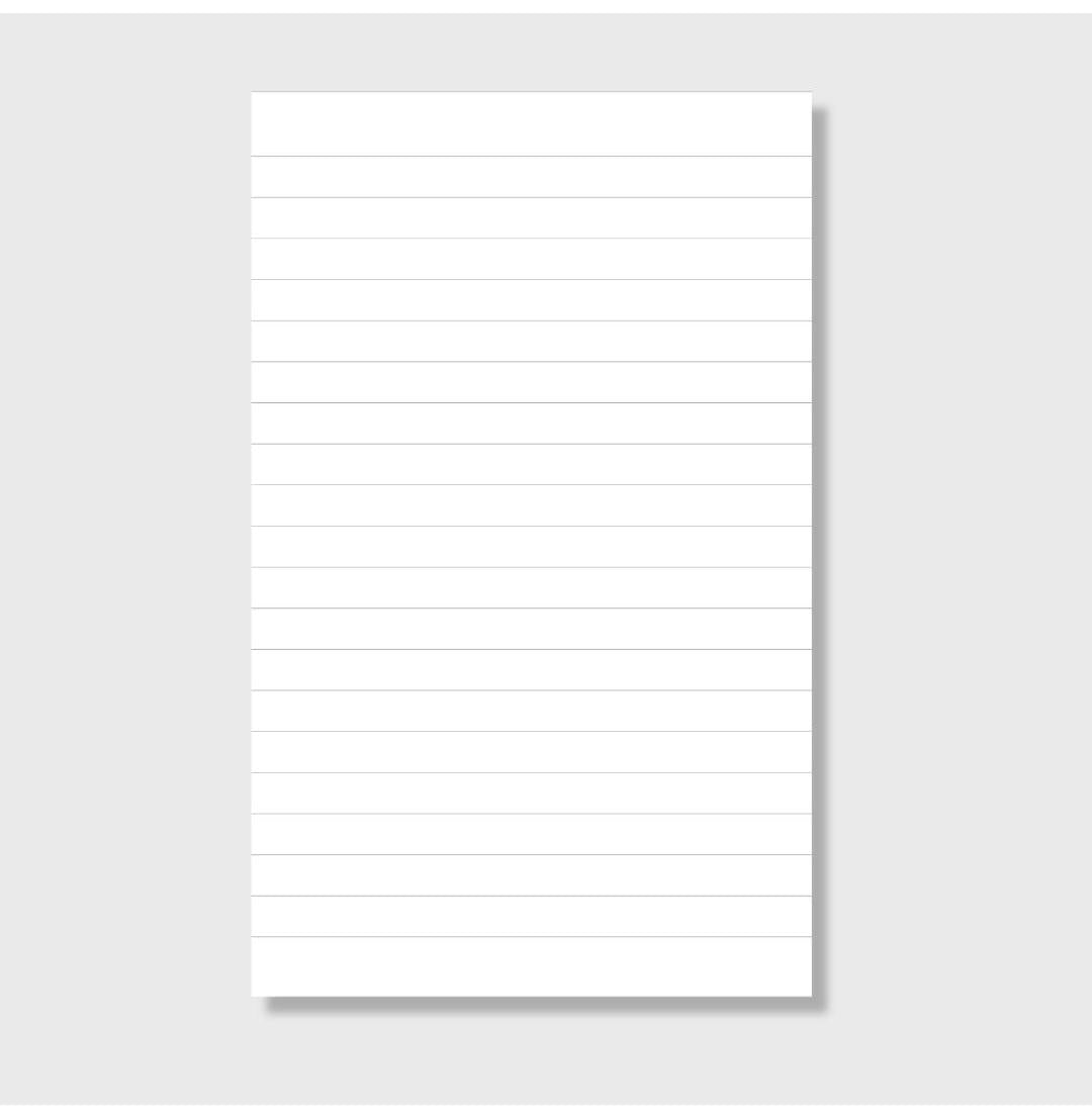 Loope Memo Cards White 35 X 55 Inch 50 Cards Ruled