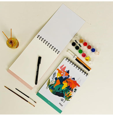 imagLoope Kids A5 Sketch Pad | Calendar Type | Travel-Themed Design