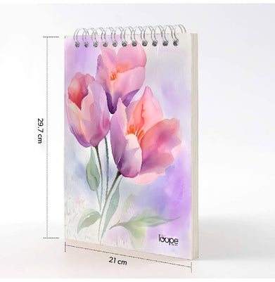 imagLoope  Sketch Pad  A4  50 Sheets - Flower