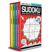 imagSudoku : Brain Games For Smart Minds Box Set Of 4 Books : Brain Booster Puzzles for Kids 480 + Fun Games. Combo of Easy Hard Killer Complex Levels.: Box Set of Books Levels 1:4 Paperback Wonder House Books December Book Sale, Growing Up & Facts of Life, WBD2025 crossword.in