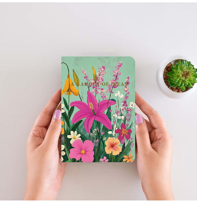 imagLoope A Garden Of Ideas Unruled A6 Foil Notebook