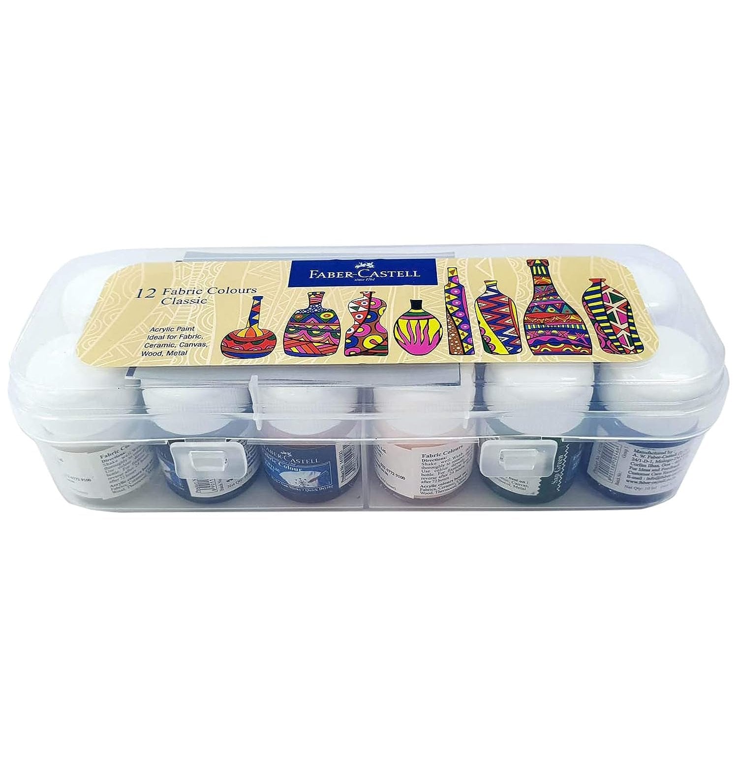 Faber Castell Vibrant Fabric Colours 12Piece Set