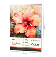 image //www.c...Loope Water Color Loose Sheets - A6 - 40Lf - 200 Gsm