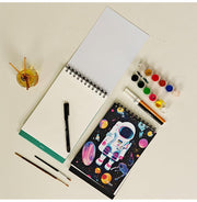 image //www.c...Loope Kids Sketch Pad A5 Calendar Type | Space Theme | Spiral Bound Art Book for Kids