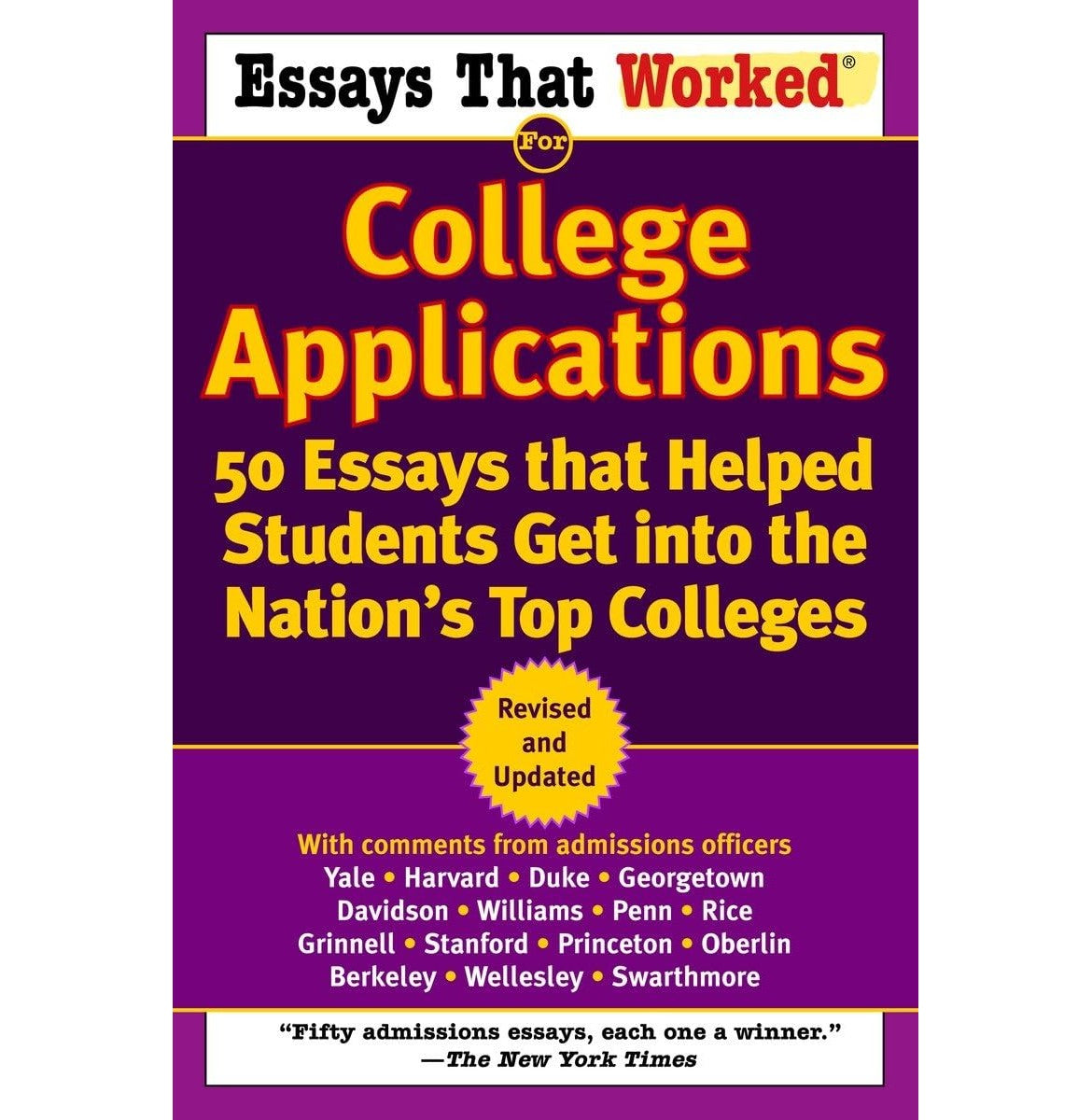 Essays That Worked Collage Applications