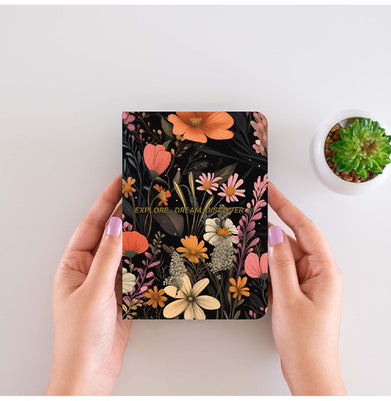 imagLoope Explore Dream Discover Unruled A6 Foil Notebook