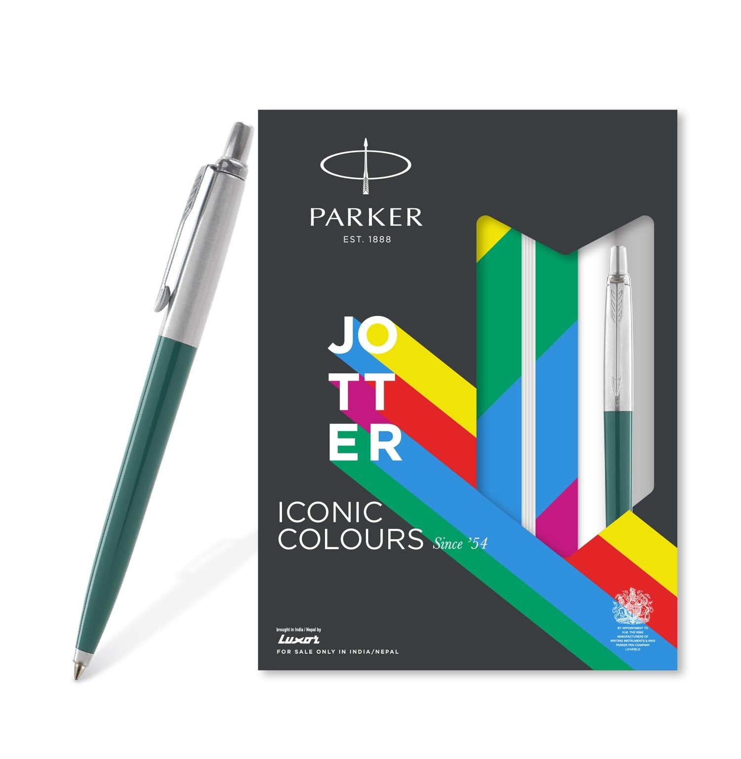 Parker Jotter Green Body Pen And Notebook Gift Set