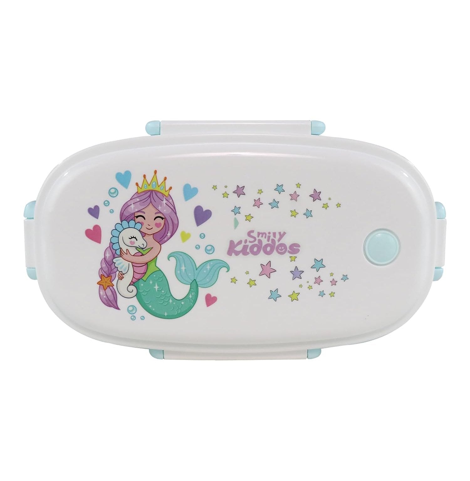 Smily Kiddos Light Blue Mermaid Stainless Steel Lunch Box - Small, Eco-Friendly Design
