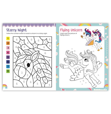imagKIDS COLORING BOOK: UNICORN Activity Books, Books, Children, Colouring & Art Books, Kids Books, Kids Coloring Book: Unicorn, WBD2025 crossword.in