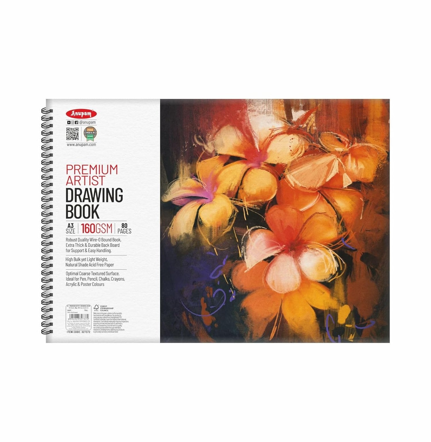 Anupam A5 Creative Sketch Book