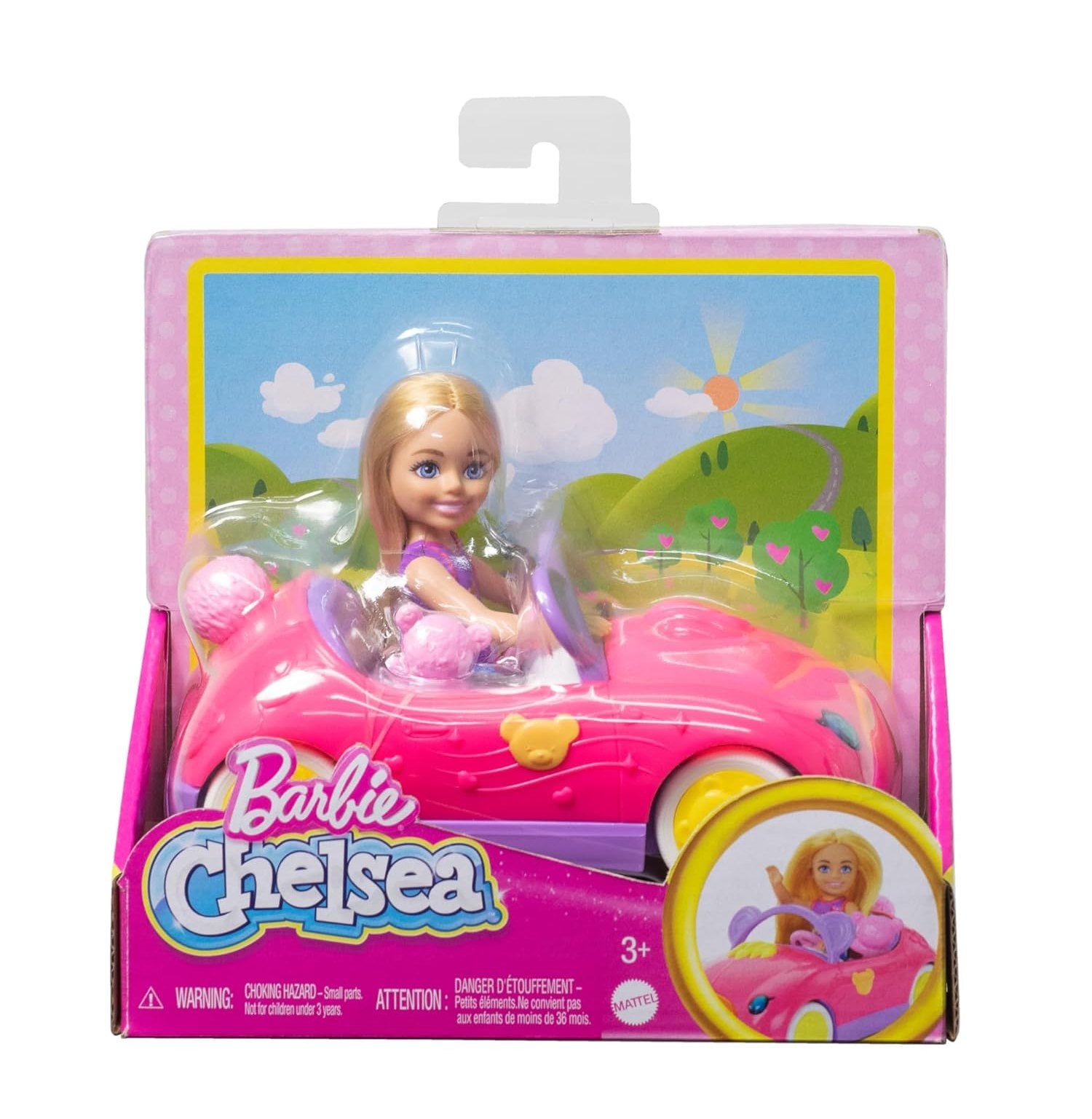 Chelsea's Fun Road Trip Adventure Set with Convertible and Teddy Bear