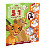 imagDisney The Lion King: 5:In:1 Colouring : Stickers Coloring and Activities Books for Kids Paperback Parragon Books, Coloring and Activities Books for Kids, Colouring & Art Books, December Book Sale, Disney The Lion King: 5-In-1 Colouring | Stickers, Kids Books, WBD2025 crossword.in
