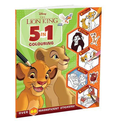imagDisney The Lion King: 5:In:1 Colouring : Stickers Coloring and Activities Books for Kids Paperback Parragon Books, Coloring and Activities Books for Kids, Colouring & Art Books, December Book Sale, Disney The Lion King: 5-In-1 Colouring | Stickers, Kids Books, WBD2025 crossword.in
