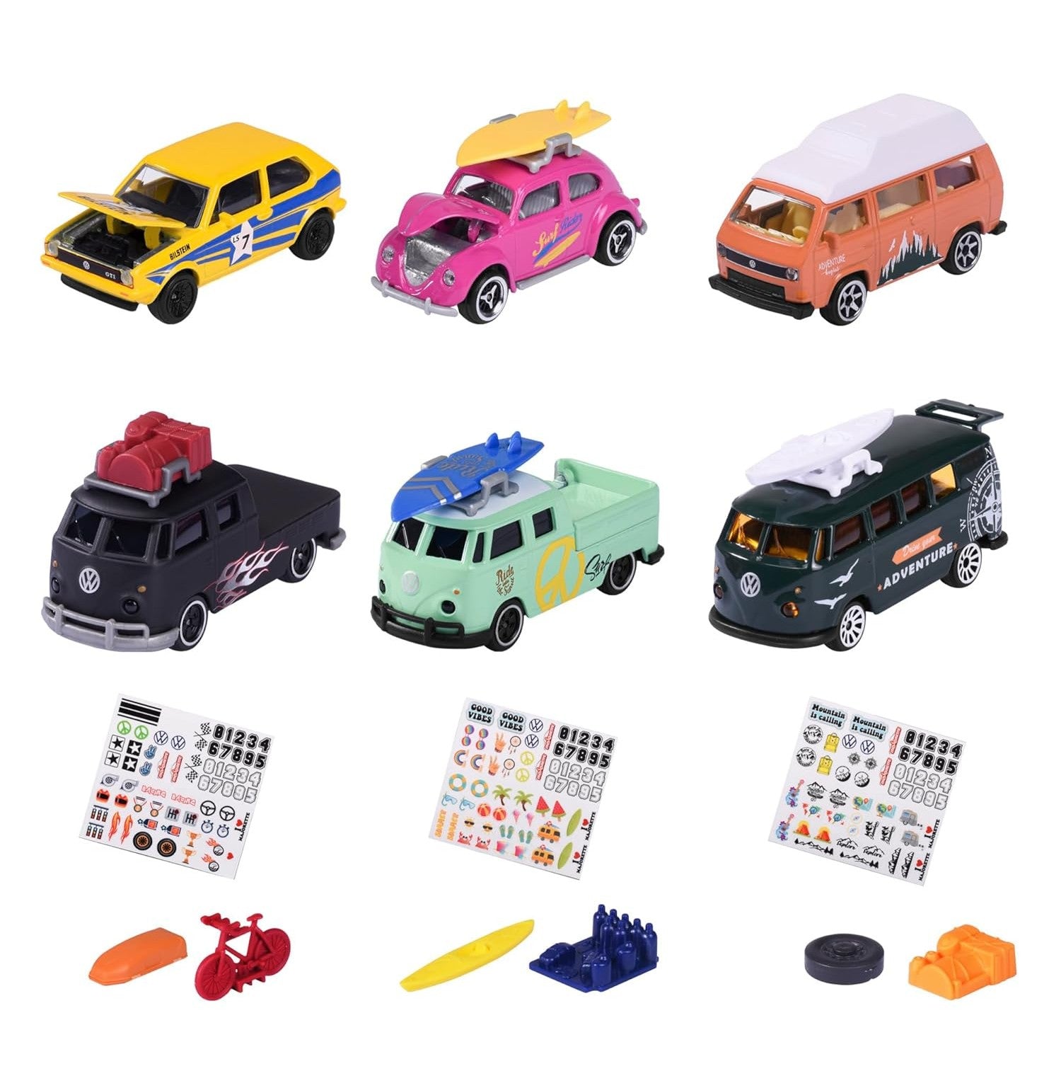 SimbaMajorette Vw The Originals Miniature Vehicle Set 2 Pieces Assorted Designs