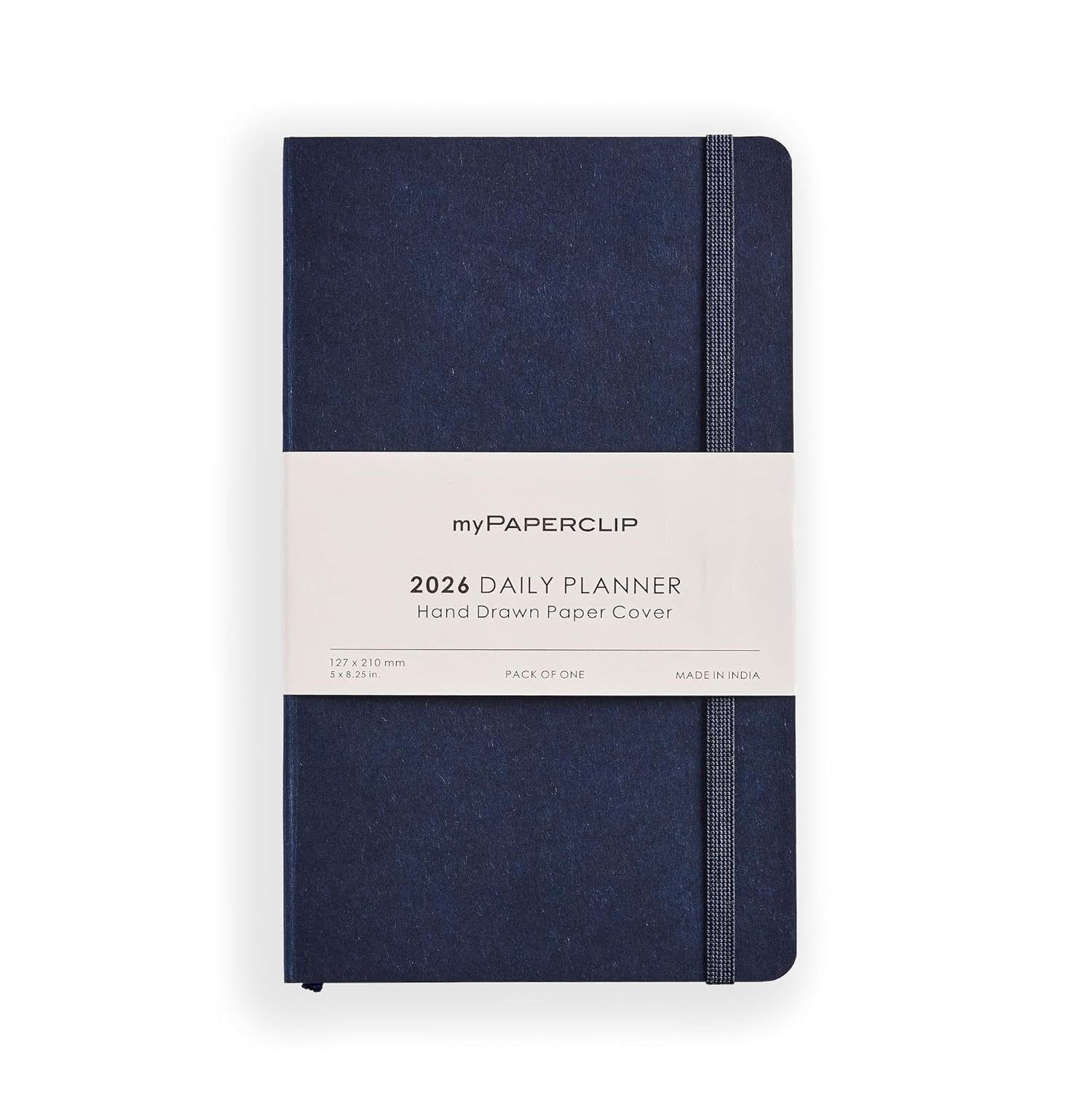 Paperclip 2026 Daily Planner, Soft Paper Cover, Medium_M1Imperialblue