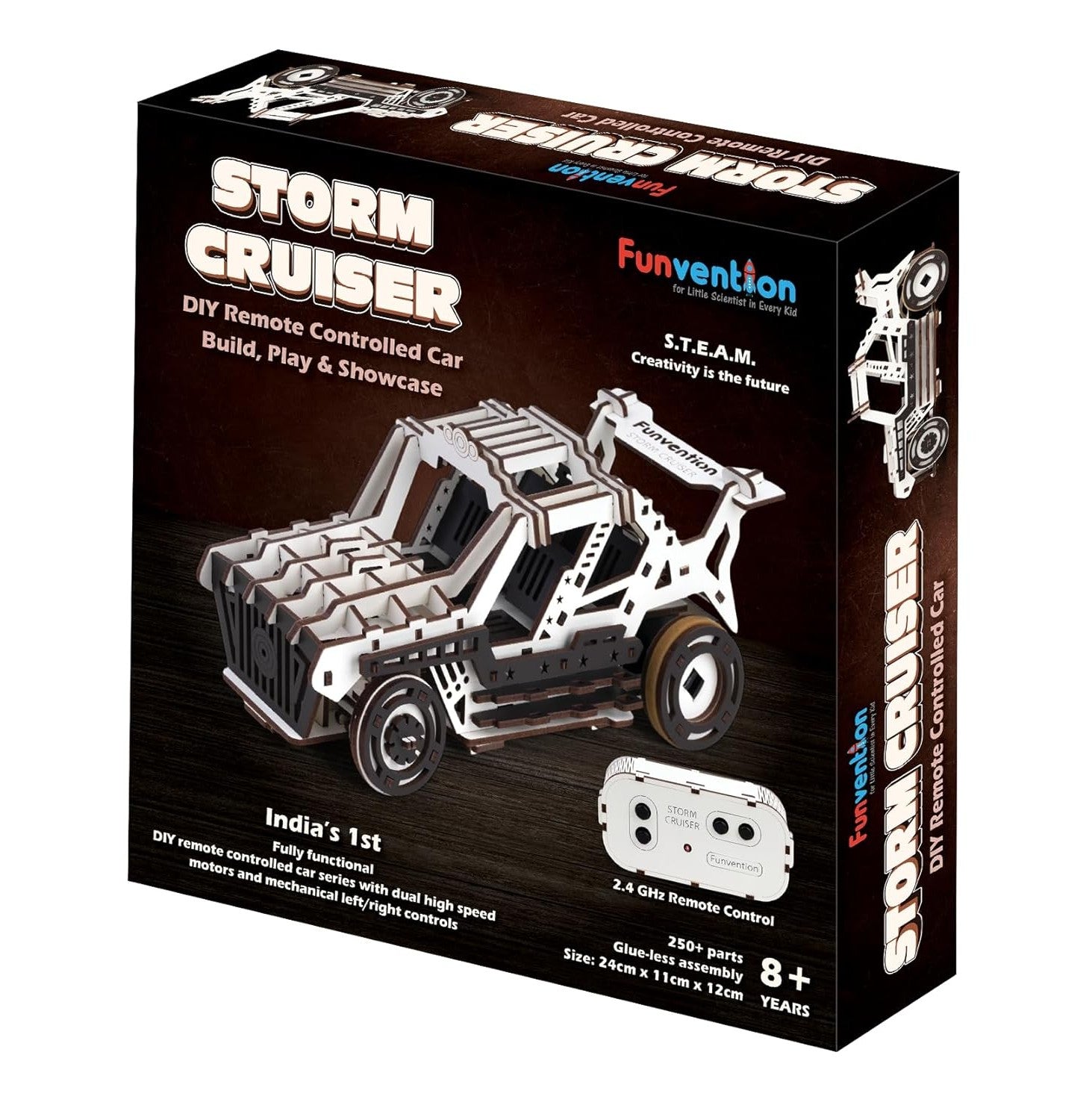 Funvention Storm Cruiser Diy Rc Car Kit – Build, Customize & Conquer!
