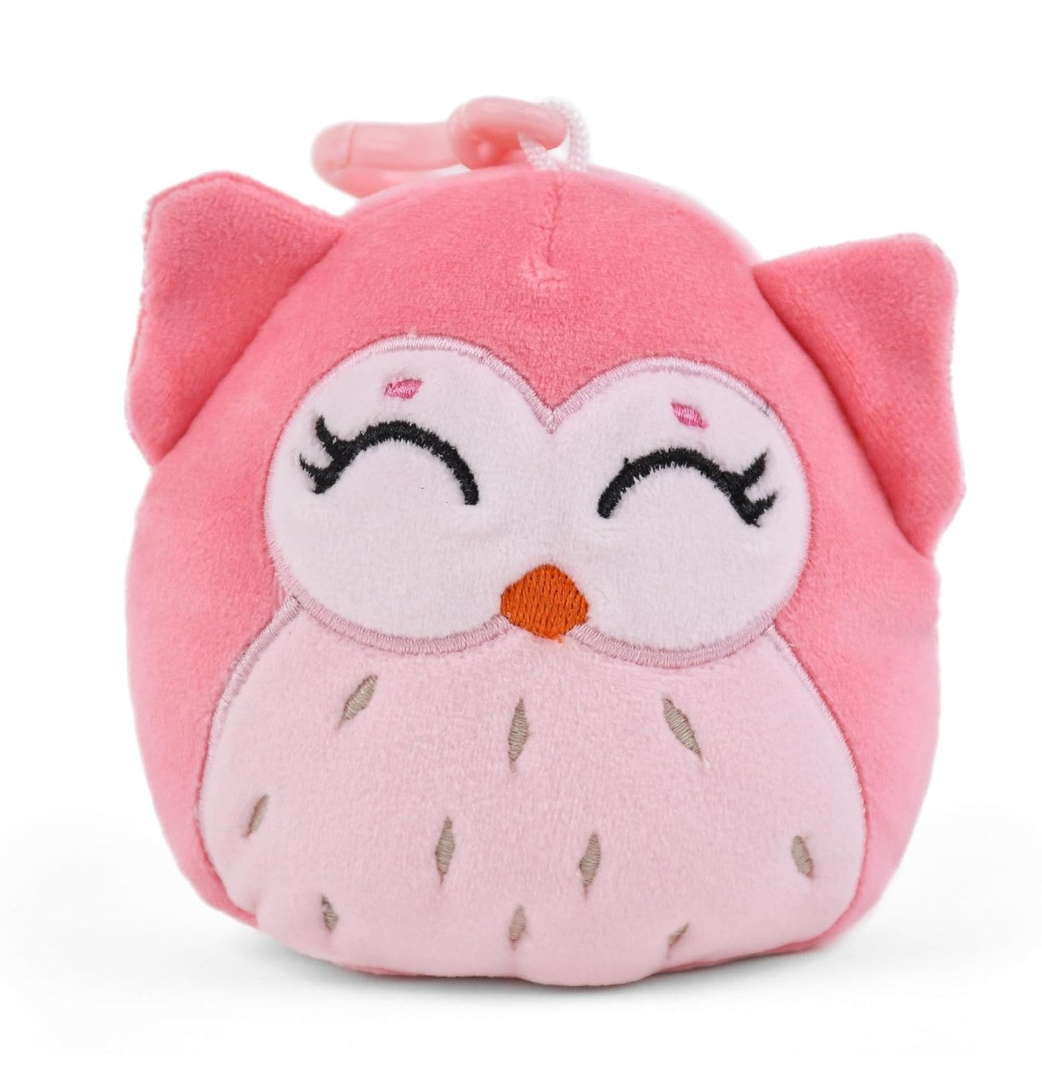 Mirada Whimsical Coral Owl Hanging Toy 11Cm Mirada Delight