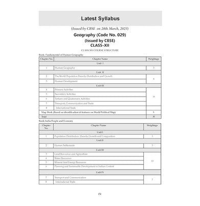 imagOswaal CBSE 15 Sample Question Papers Class 12 Geography for 2026 Board Exam