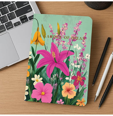 imagLoope A Garden Of Ideas Unruled A5 Foil Notebook