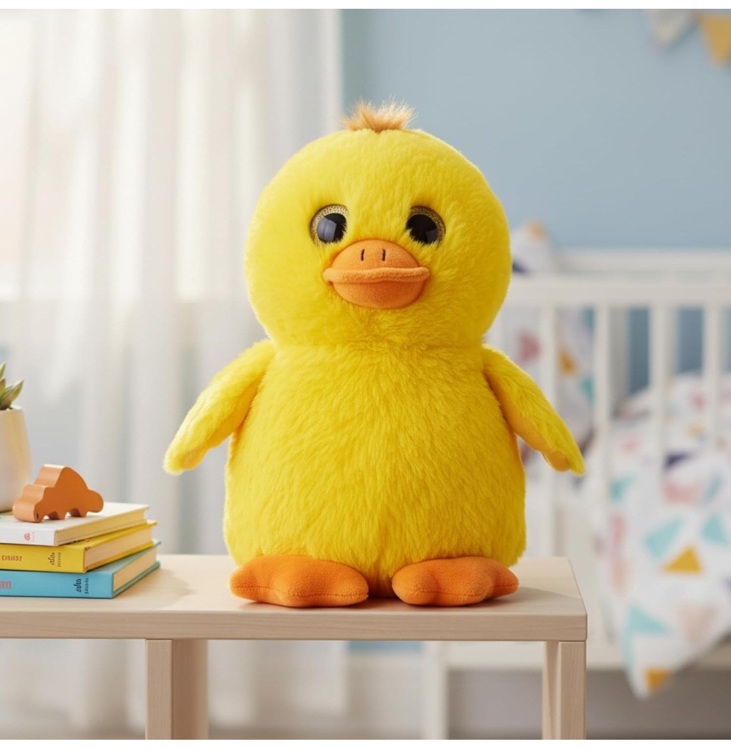 Mirada 25Cm Sparkling Yellow Glitter Eye Duck