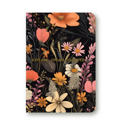 imagLoope Explore Dream Discover Unruled A6 Foil Notebook