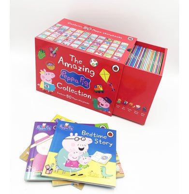 imagPeppa Pig: The Amazing Collection Red Box : Contains 50 Peppa Storybooks Paperback Ladybird Books, BOOKS5, December Book Sale, Early Learning, Kids Books, Peppa Pig : The Amazing Collection 1-50, WBD2025 crossword.in