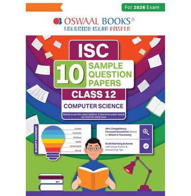 imagOswaal ISC 10 Sample Question Papers Class 12 Computer Science for Board Exam 2026