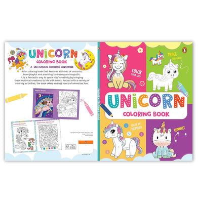 imagKIDS COLORING BOOK: UNICORN Activity Books, Books, Children, Colouring & Art Books, Kids Books, Kids Coloring Book: Unicorn, WBD2025 crossword.in