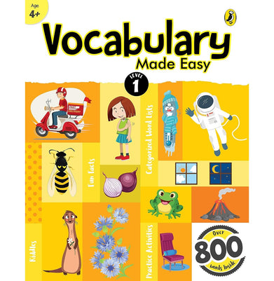 imagVocabulary Made Easy Level 1: Fun, Interactive English Vocab Builder, Activity & Practice Book With Pictures For Kids 4+, Collection Of 800+ Everyday Words| Fun Facts, Riddles For Children, Grade 1 buy online at crossword.in