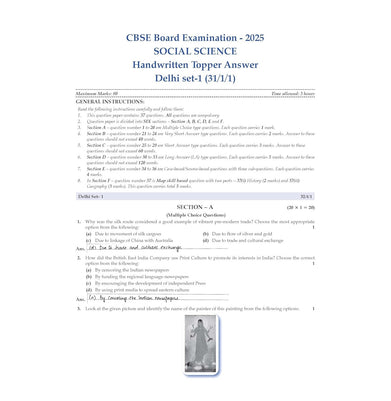 imagOswaal CBSE 15 Sample Question Papers Class 10 Social Science for 2026 Board Exam